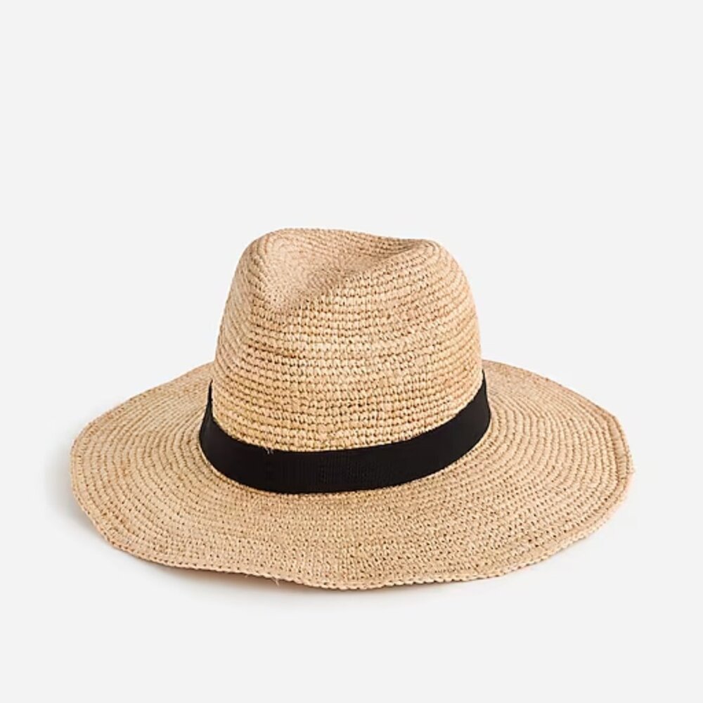 J. Crew Wide-brim packable straw hat